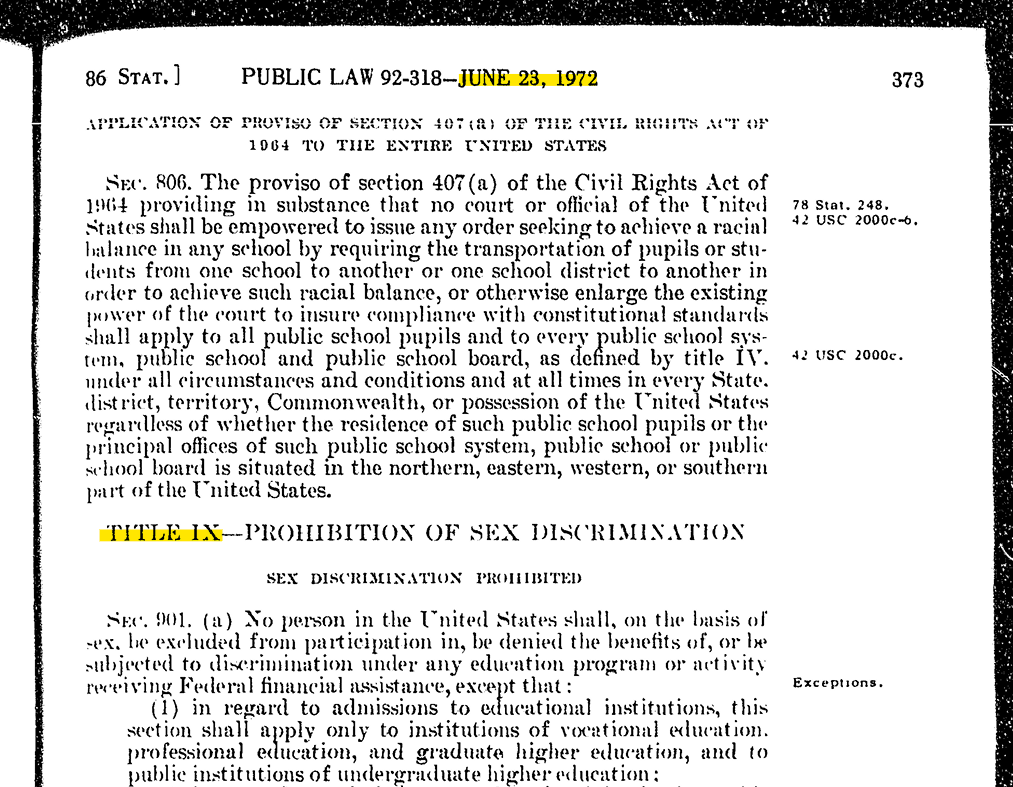 50 Years of Title IX Law Library Blog