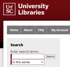 UofSC University Libraries
Home | About | FAQ | My Account
Search
Enter Search terms:
in this series